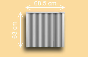 SD150  1.5 kw  RAL9010 63/69/13 cm  + ingebouwde ontvangerr 707 RF-WIFI