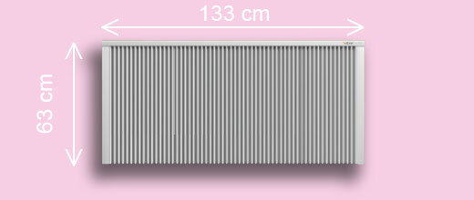 S200 2.0 kw  RAL9010 63/133/8 cm  + thermostaat 530