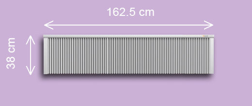 SN201  2.0 kw  RAL9010 38/163/8 cm  + thermostaat 530